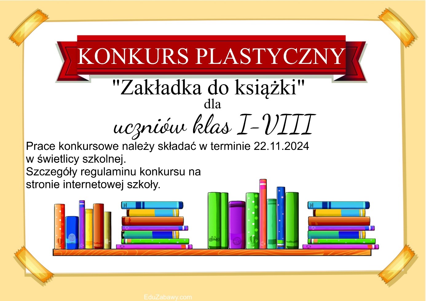 Konkurs świetlicy Zakładka do książki