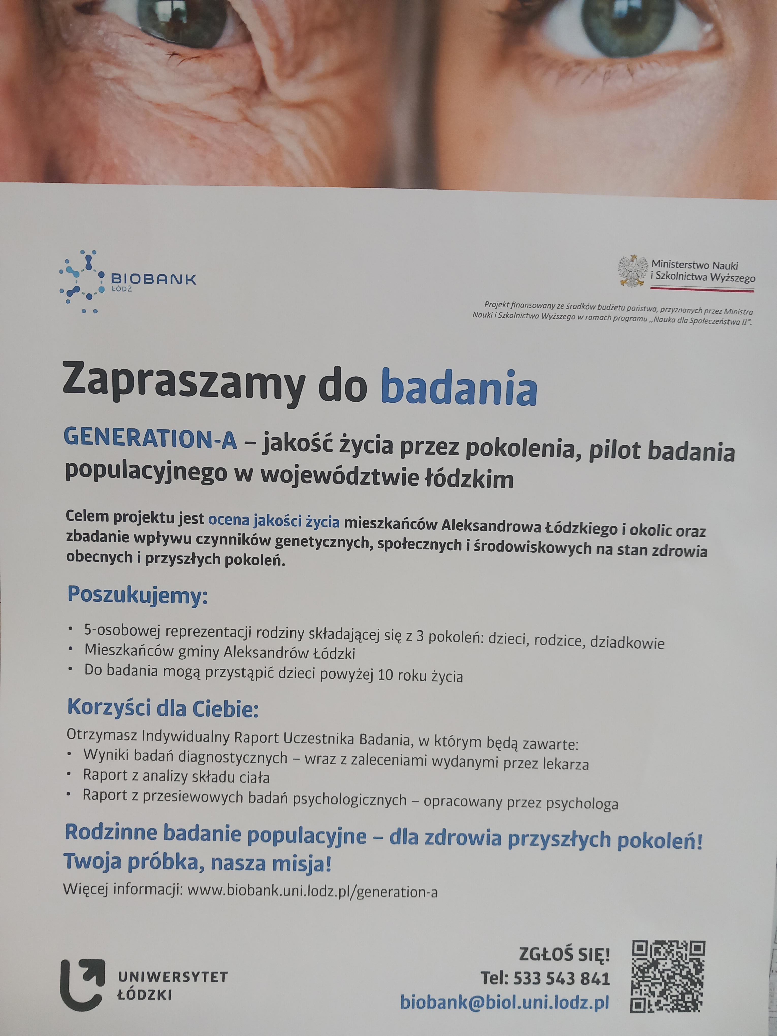 Pilot badania populacyjnego w województwie łódzkim