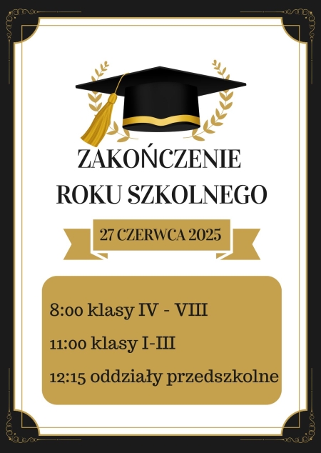 Zakończenie roku szkolnego