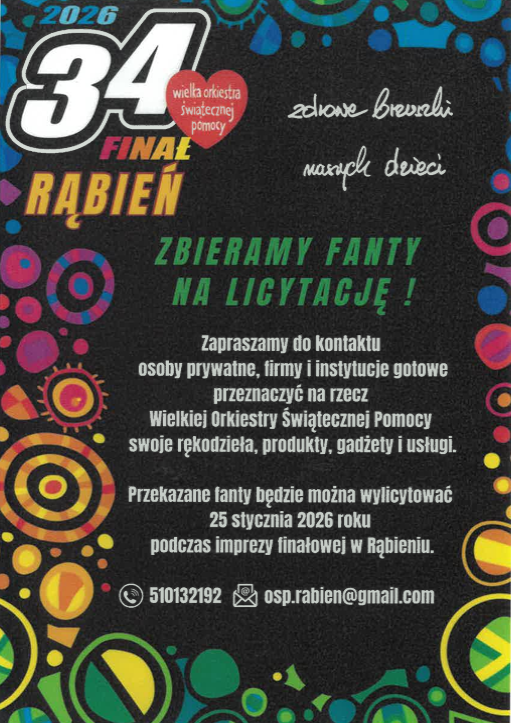 Rąbień dla WOŚP