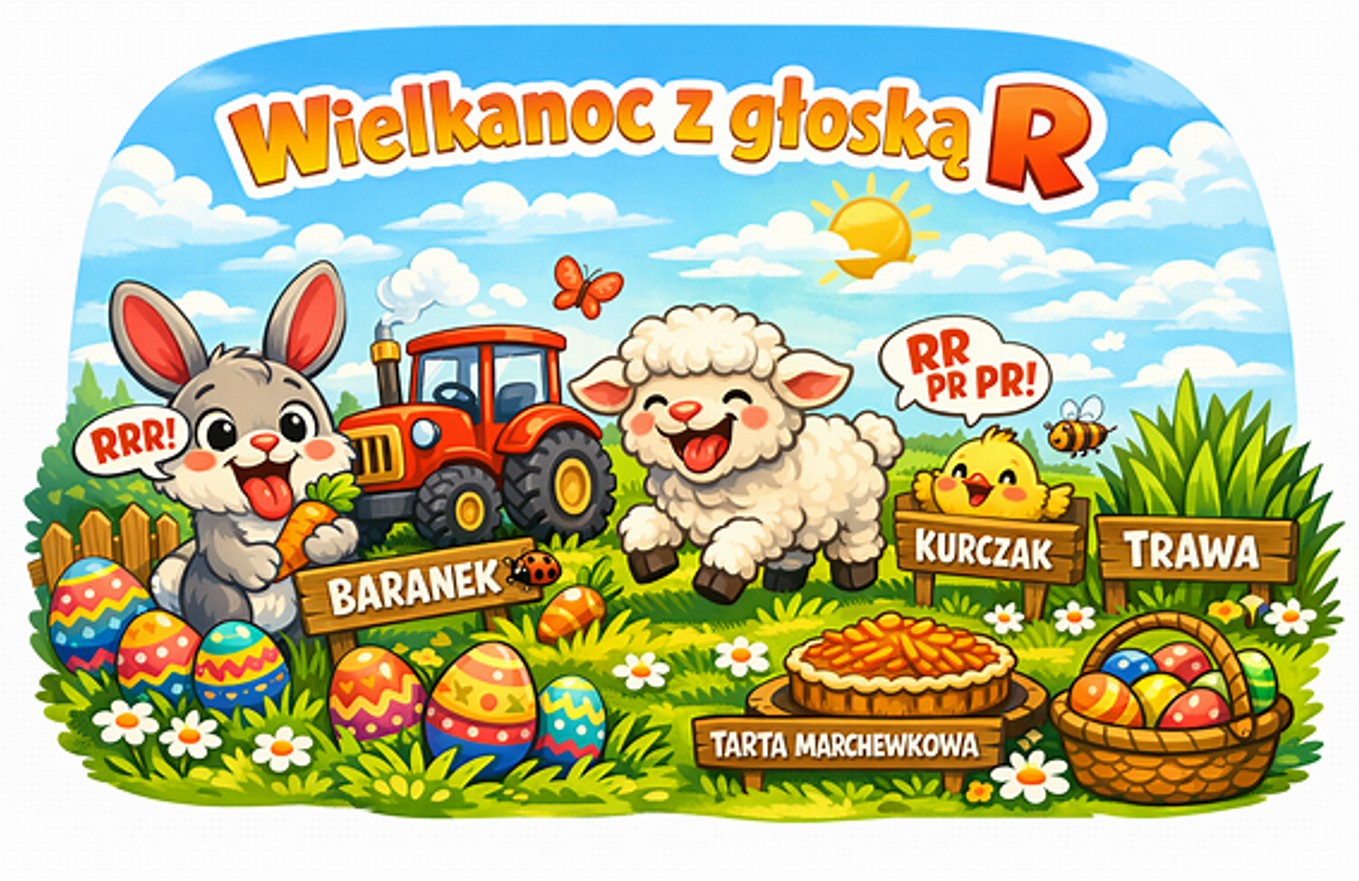 Wielkanocne ćwiczenia z głoską ''R''