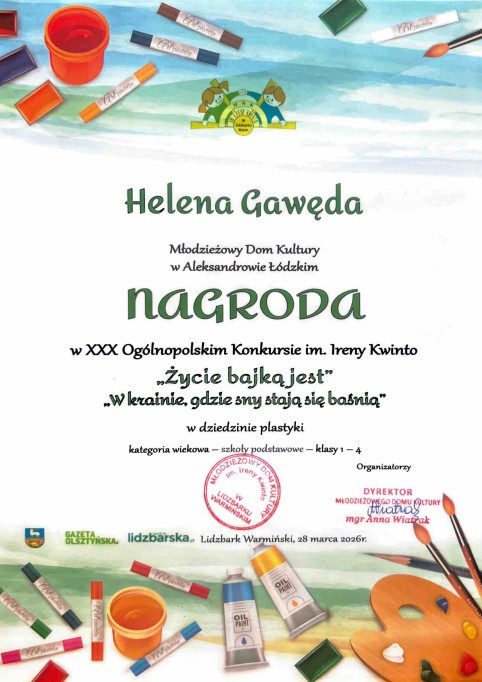 Sukces naszej uczennicy