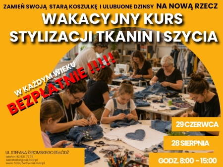 BEZPŁTNE ZAJĘCIA Z PROJEKTOWANIA I SZYCIA