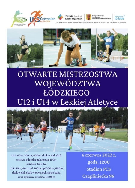 Mistrzostwa Województwa Łódzkiego U12 i U14 04.06.2023r. Bełchatów